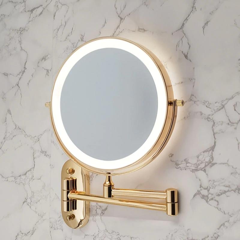 LUMIREFLEX – LED Mirror Lamp with 5x Magnification for Precise Makeup