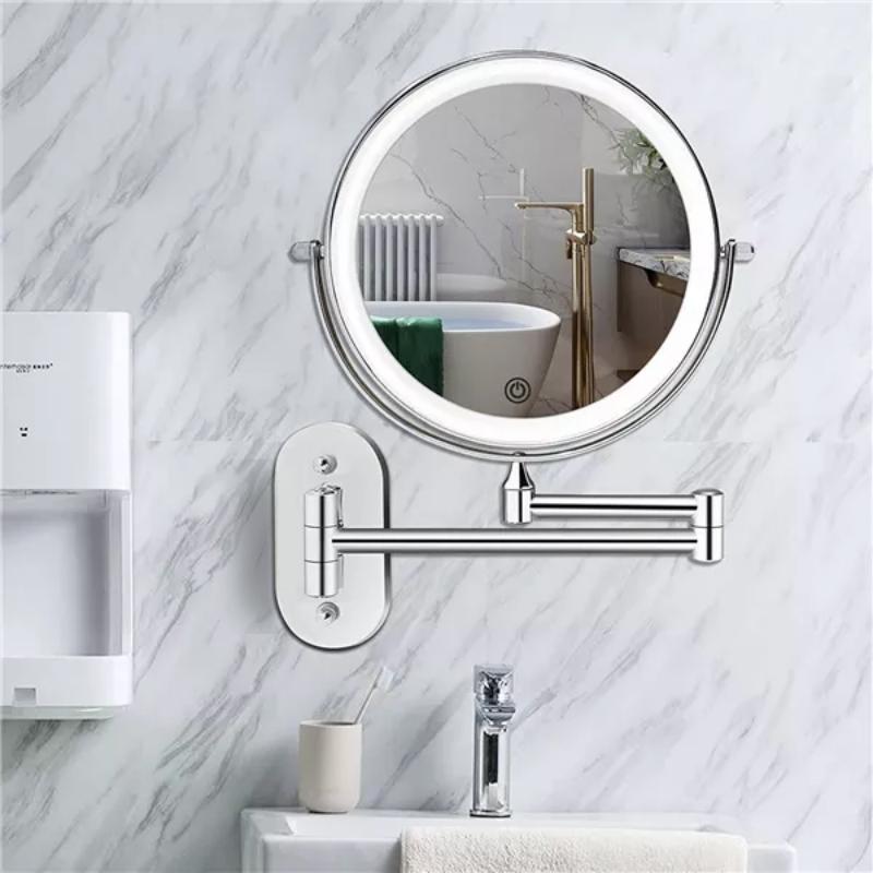 LUMIREFLEX – LED Mirror Lamp with 5x Magnification for Precise Makeup
