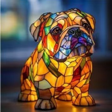 GLOWPAWS – Künstlerische LED-Nachtlampe mit Hunderassenmotiv für die Inneneinrichtung 14