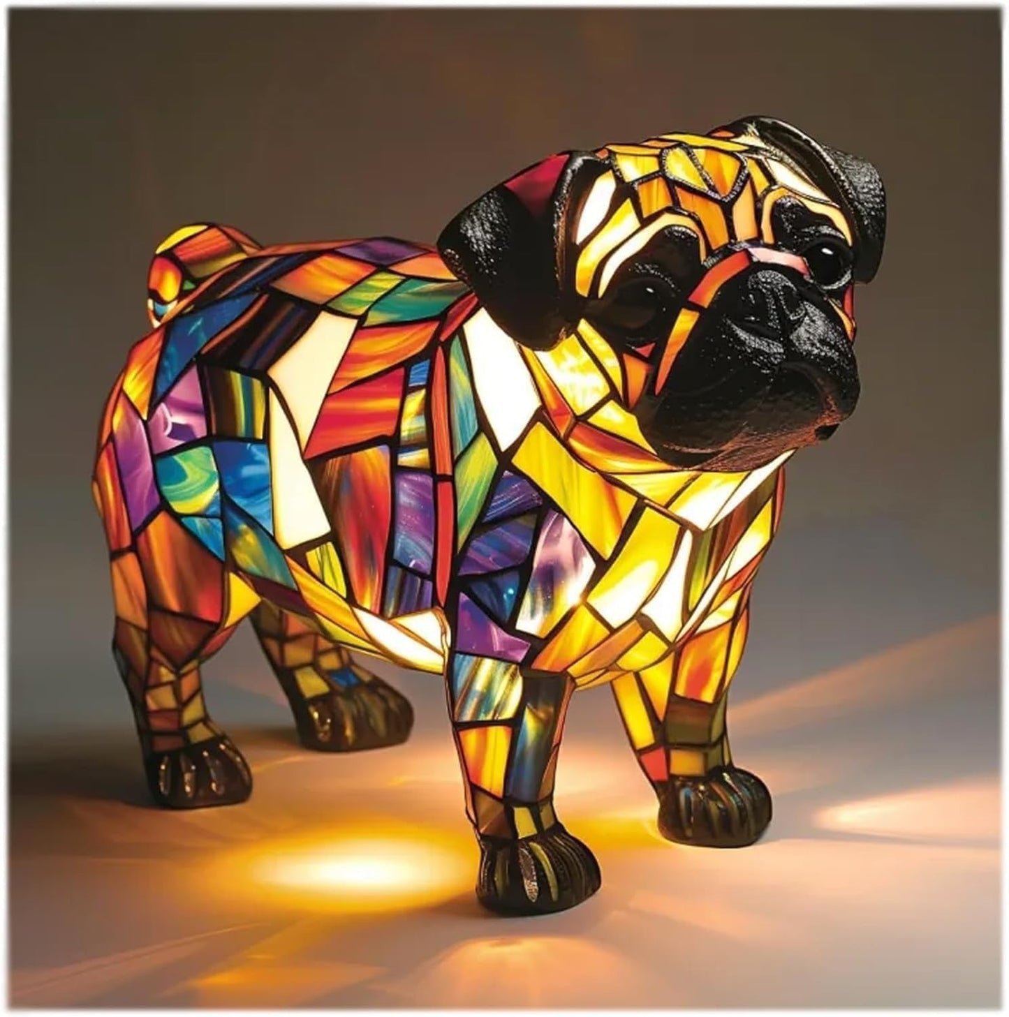 GLOWPAWS – Künstlerische LED-Nachtlampe mit Hunderassenmotiv für die Inneneinrichtung 20