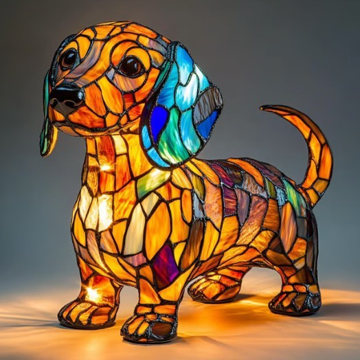 GLOWPAWS – Künstlerische LED-Nachtlampe mit Hunderassenmotiv für die Inneneinrichtung 23