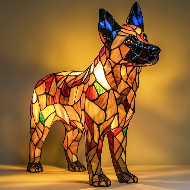 GLOWPAWS – Künstlerische LED-Nachtlampe mit Hunderassenmotiv für die Inneneinrichtung 25