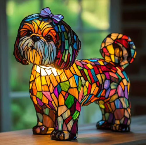 GLOWPAWS – Künstlerische LED-Nachtlampe mit Hunderassenmotiv für die Inneneinrichtung 27