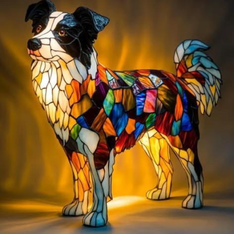 GLOWPAWS – Künstlerische LED-Nachtlampe mit Hunderassenmotiv für die Inneneinrichtung 5