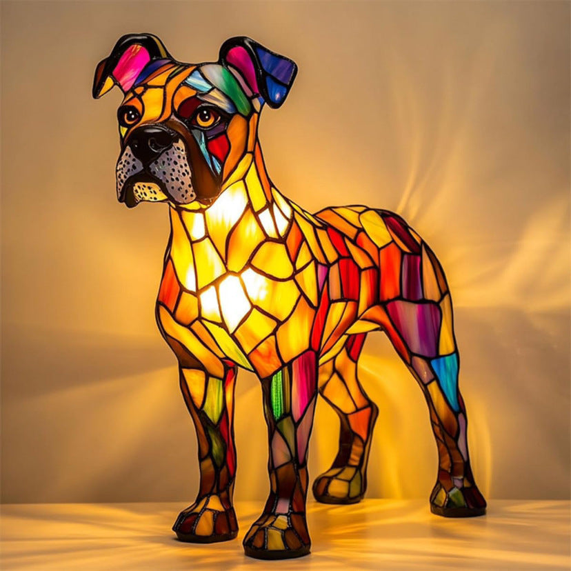 GLOWPAWS – Künstlerische LED-Nachtlampe mit Hunderassenmotiv für die Inneneinrichtung 6