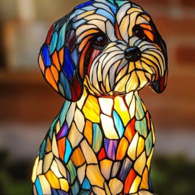 GLOWPAWS – Künstlerische LED-Nachtlampe mit Hunderassenmotiv für die Inneneinrichtung 9