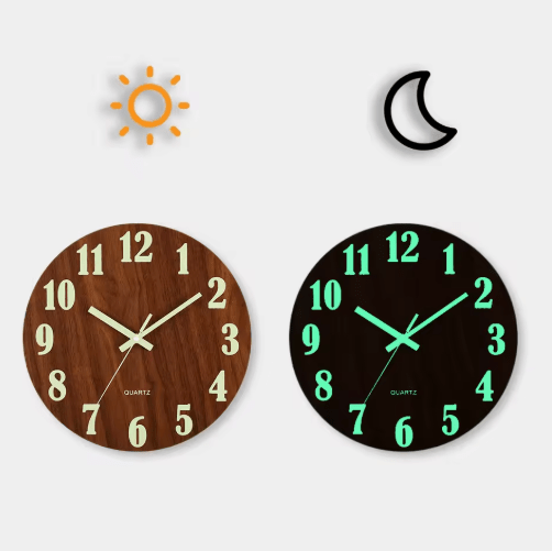 GLOWTIME – Elegante Quarzuhr mit Nachtsichtbarkeit und geräuschlosem Design 0