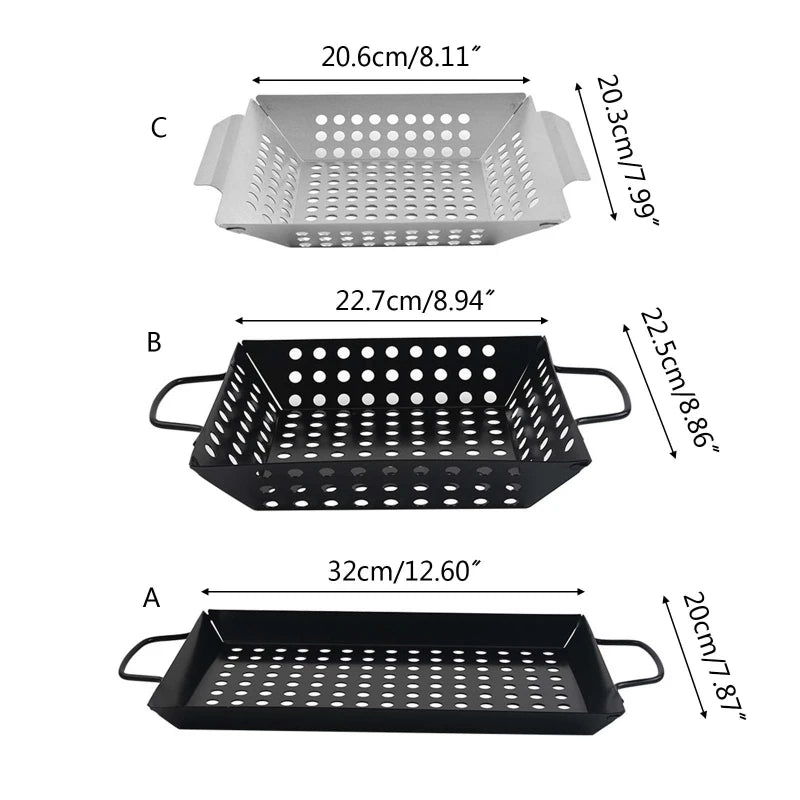 GrillMaster Basket - non-stick grill basket for even BBQ cooking