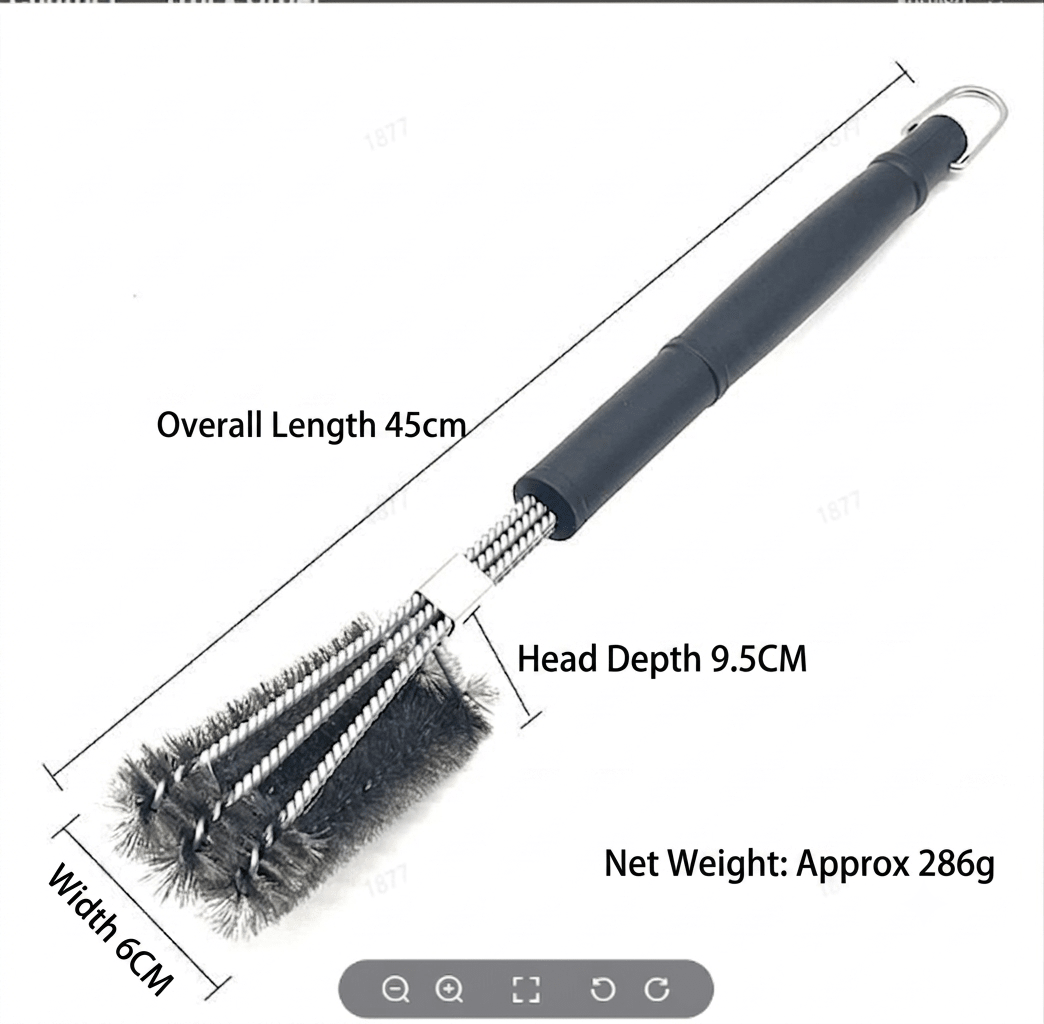 GRATECLEAN – Grill Grate Cleaning Brush with Stainless Steel Bristles