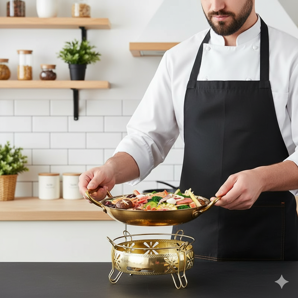BRATMEISTER – Hammered stainless steel pot for pans, sauces & versatile cooking
