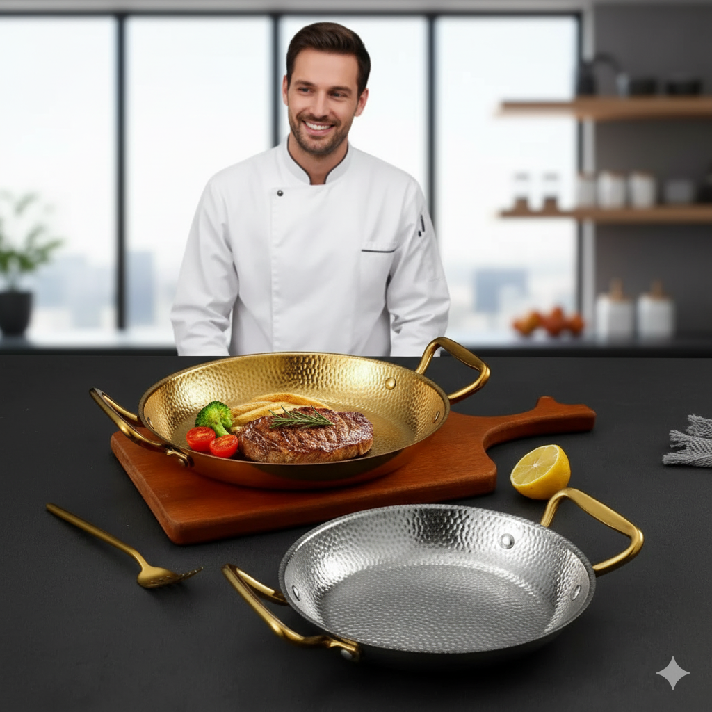 BRATMEISTER – Hammered stainless steel pot for pans, sauces & versatile cooking