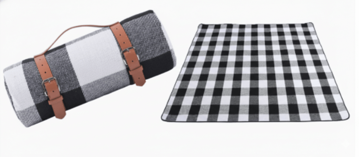 TRAILCOVER – Manta de picnic robusta para exteriores con capa repelente al agua y formato compacto plegable