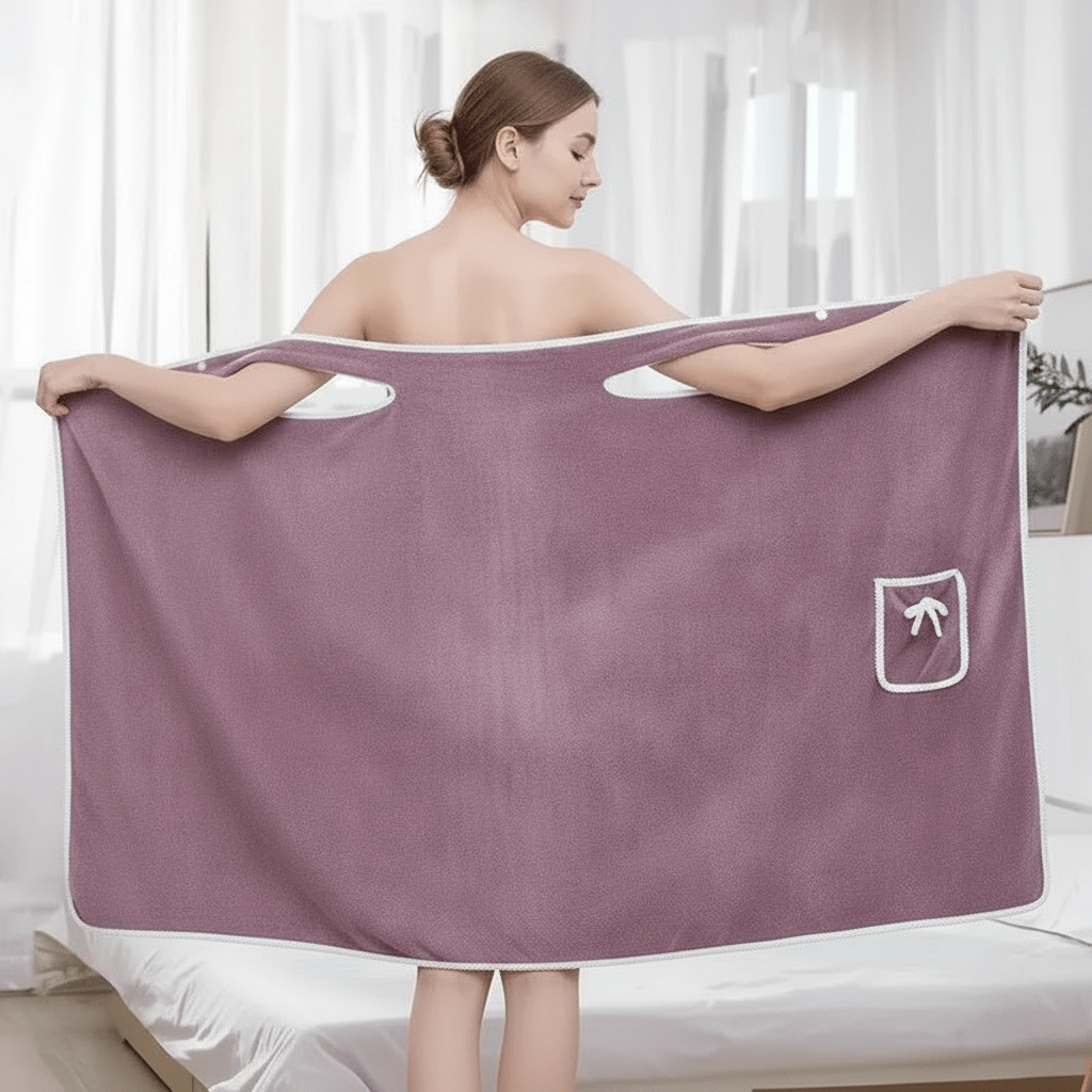 AquaWrap – Serviette de bain portable pour femmes à séchage rapide