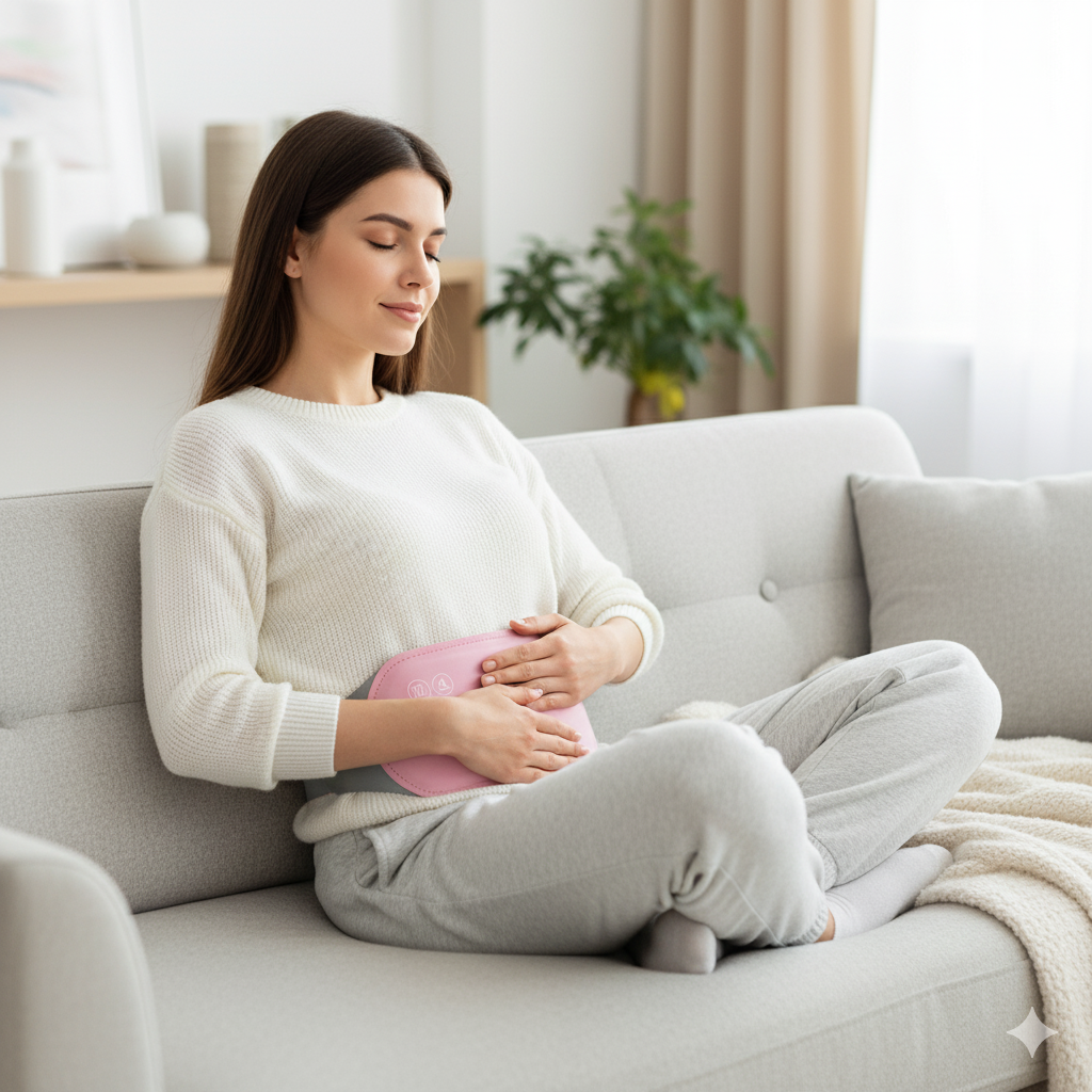 Relaxheat – Elektrische buikverwarming met vibratiefunctie voor pijnverlichting