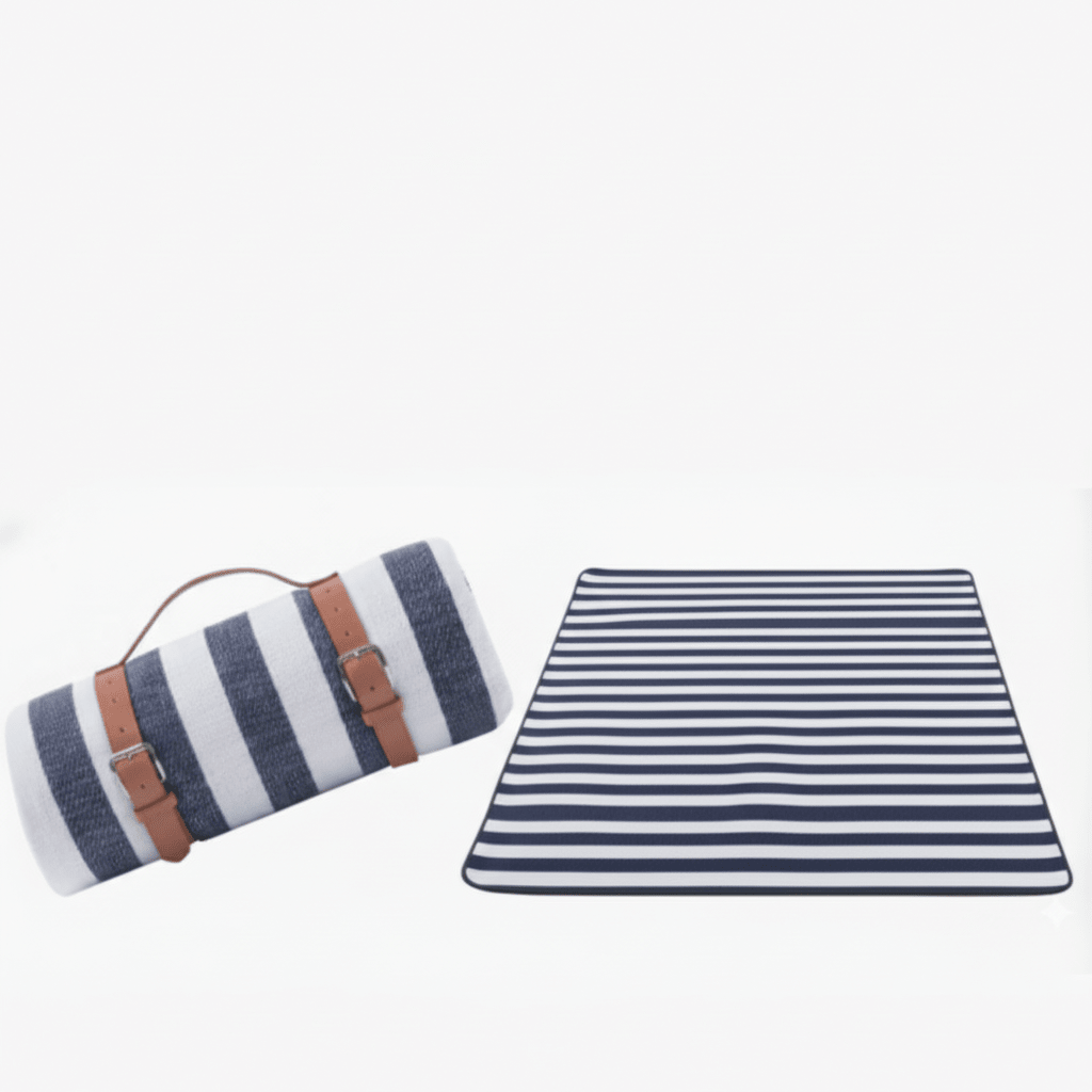 TRAILCOVER – Durable Outdoor Picnic Blanket with Water-Repellent Layer & Compact Folding Format