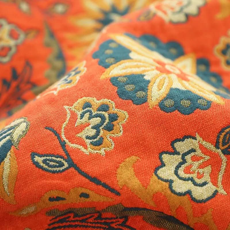 HyggeHaven Cover – Boho Baumwoll-Decke für gemütliche Wohnräume