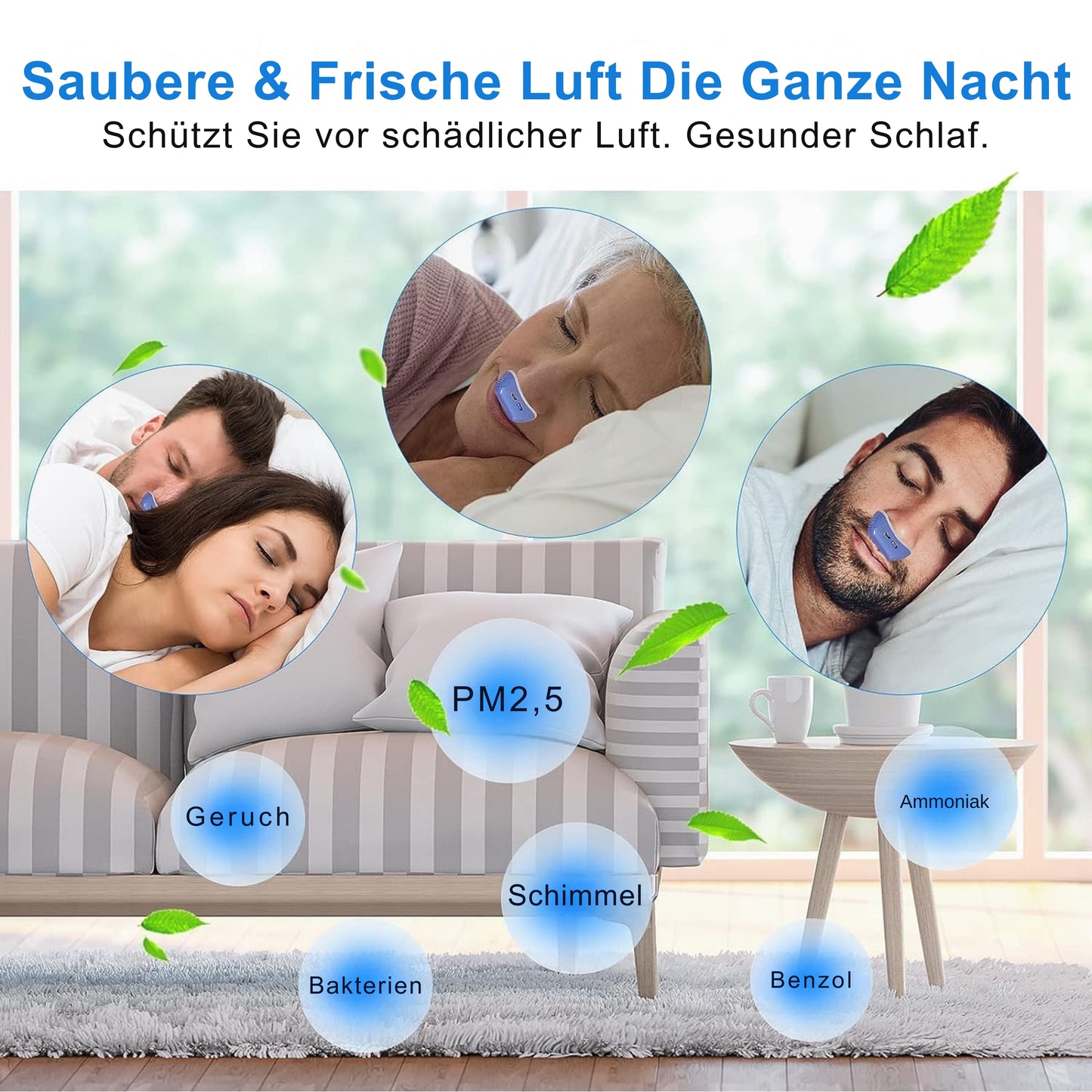 MICROBREATH - Appareil CPAP compact contre le ronflement et l'apnée du sommeil