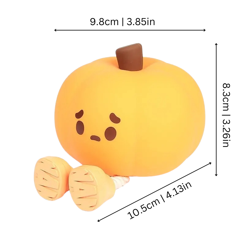 GlowBuddy Lámpara nocturna de calabaza – Luz nocturna LED mágica para niños