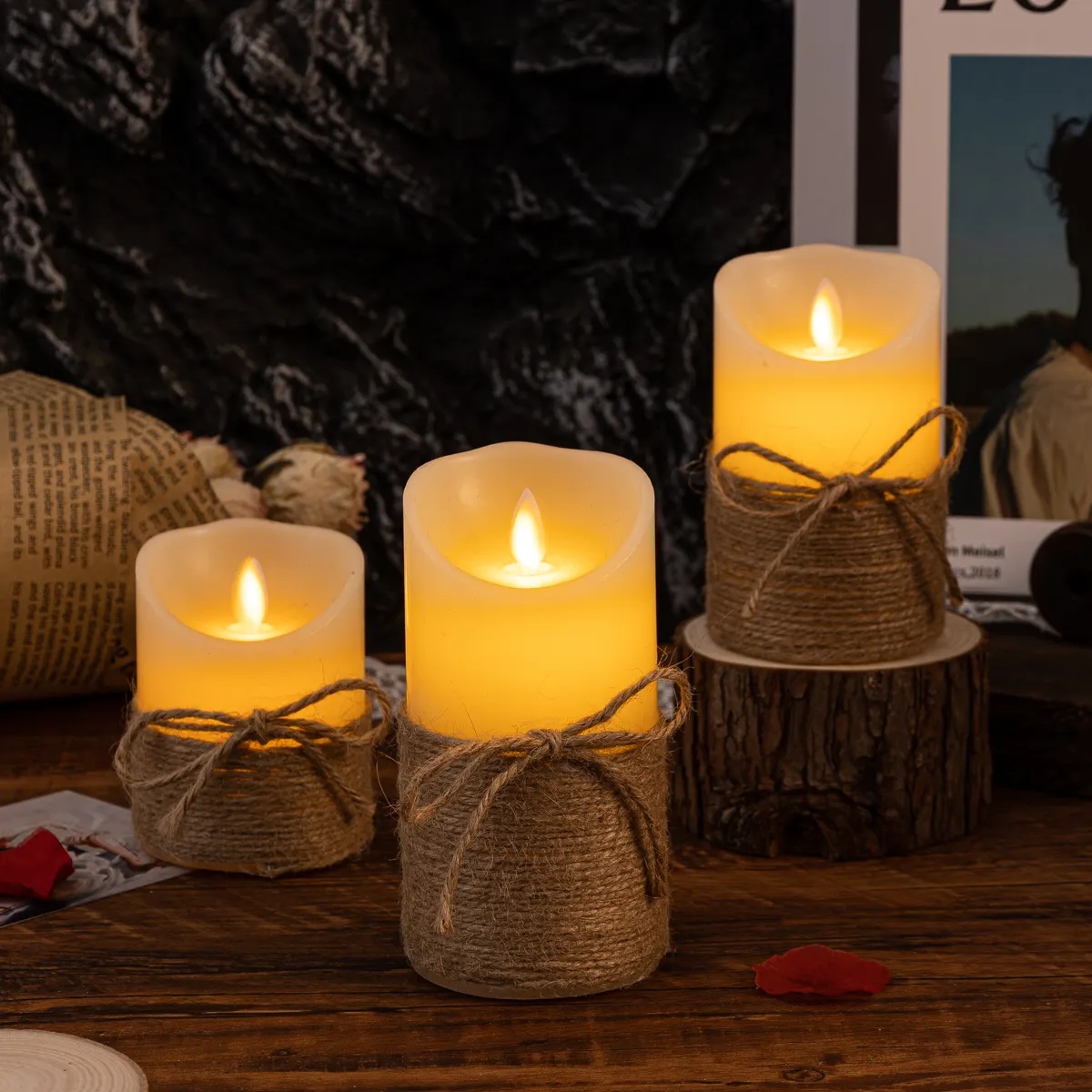 GlowFlicker LED Candles – Flameless Decorative Candles with Realistic Flicker Effect