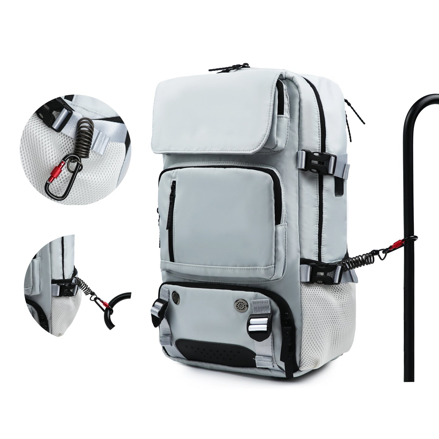 TRAVELMAX Pack - Large waterproof travel backpack with USB port