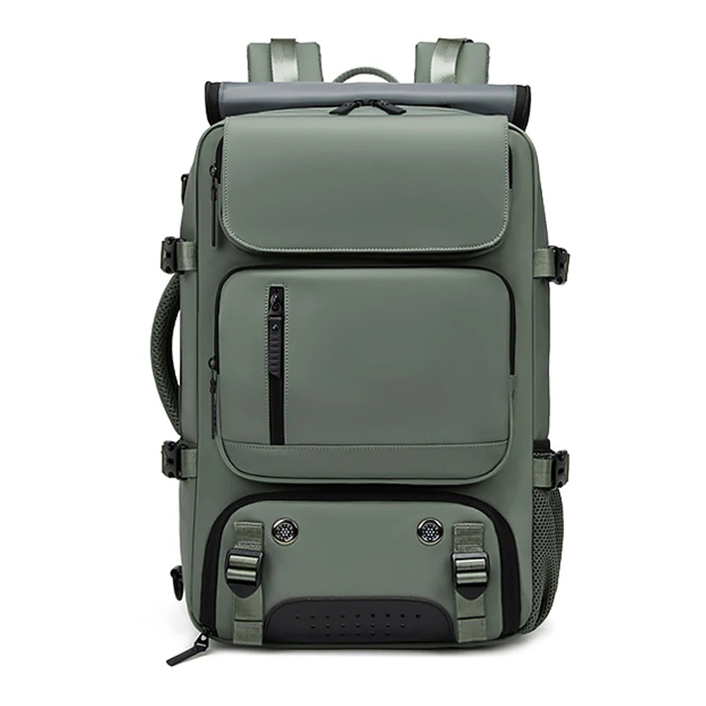 TRAVELMAX Pack - Large waterproof travel backpack with USB port
