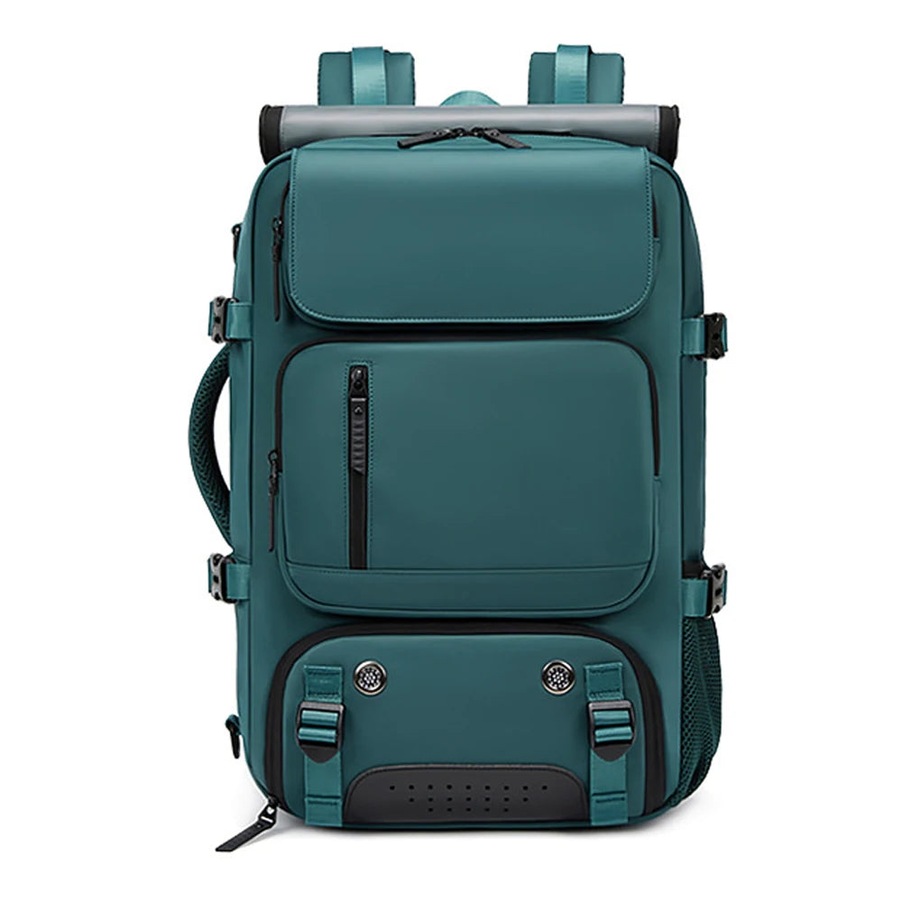 TRAVELMAX Pack - Large waterproof travel backpack with USB port