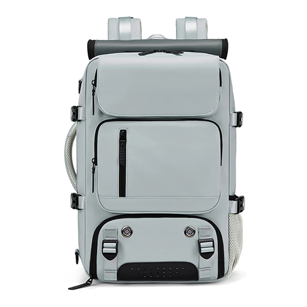 TRAVELMAX Pack - Large waterproof travel backpack with USB port