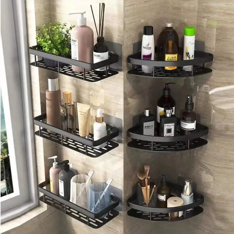 Badezimmer Regal Schmal Weiß Größe M Kunststoff Ohne Bohren-2