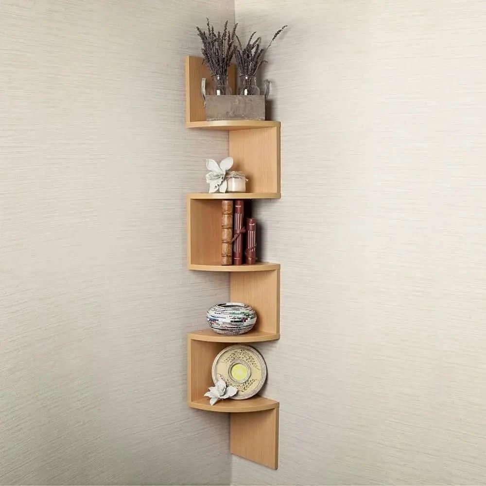FLOATIERA – Corner Wall Shelf | Space-Saving Storage with Modern Design