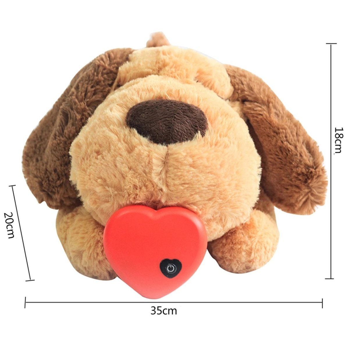 CUDDLEPUP - Soothing Plush Toy with Heartbeat for Puppies