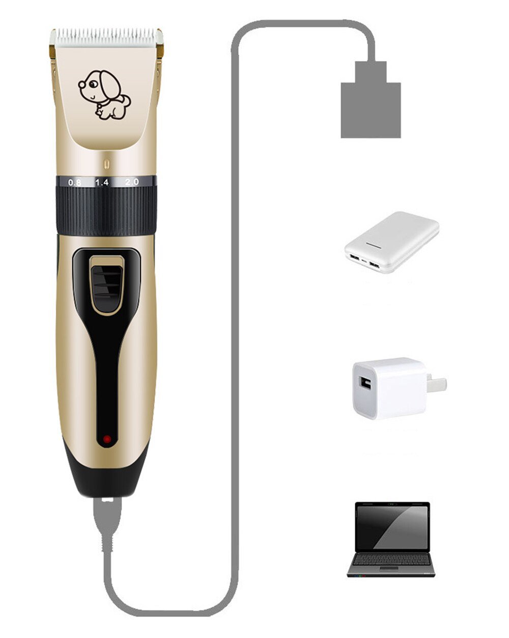 Petts Groomer - Professioneller Hund Trimmer + Pinsel-6
