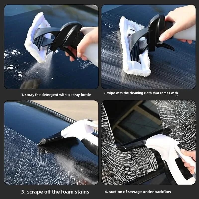 GLASSFLOW - Electric Window Cleaner with High Suction Power & Easy Handling
