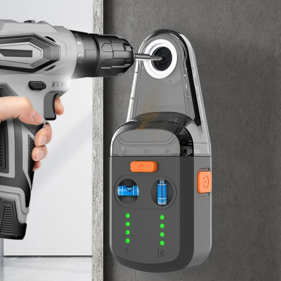 QUICKFIX – Electric Dust Collector with Laser Level & Drill Guide