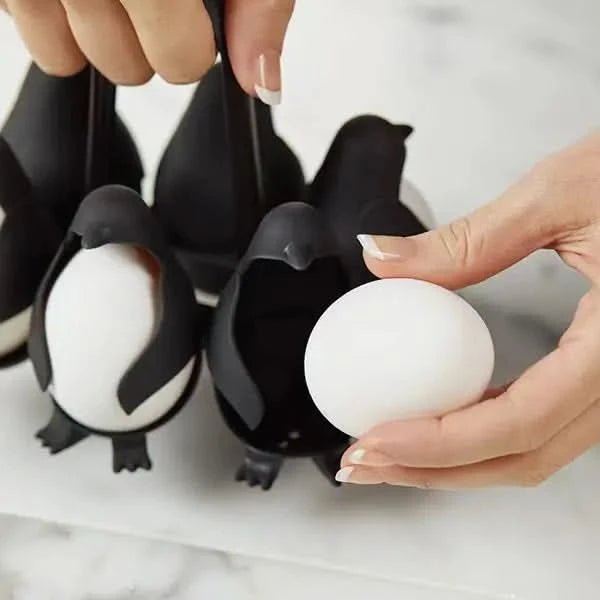 PENGUEGG – Heat-Resistant Penguin Egg Cooker with 6 Egg Compartments