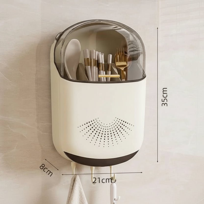 CHOPRACK – Wall-Mounted Utensil Organizer for Chopsticks & Spoons