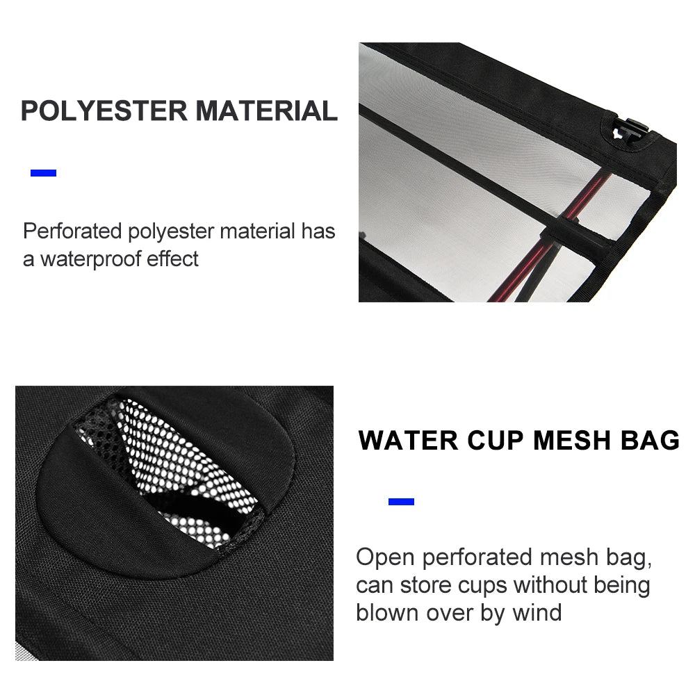 AdventurePro Mesa de camping plegable – Mesa portátil para picnic y pesca al aire libre