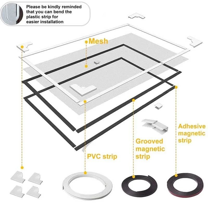 FIBERSHIELD – High-Quality Fiberglass Insect Screen with Custom Sizing