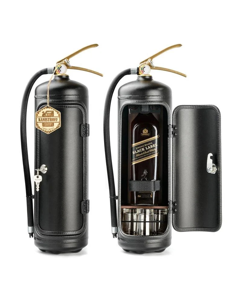 Hidden FireBar - Hidden minibar in fire extinguisher design for stylish storage