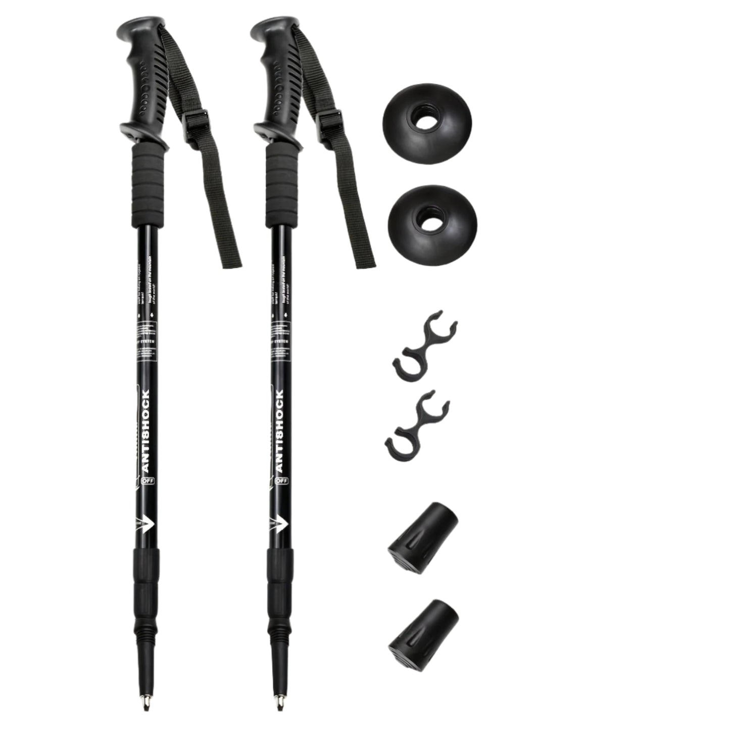 Aluminium trekking poles - lightweight, shock-absorbing support for adventurous hikers