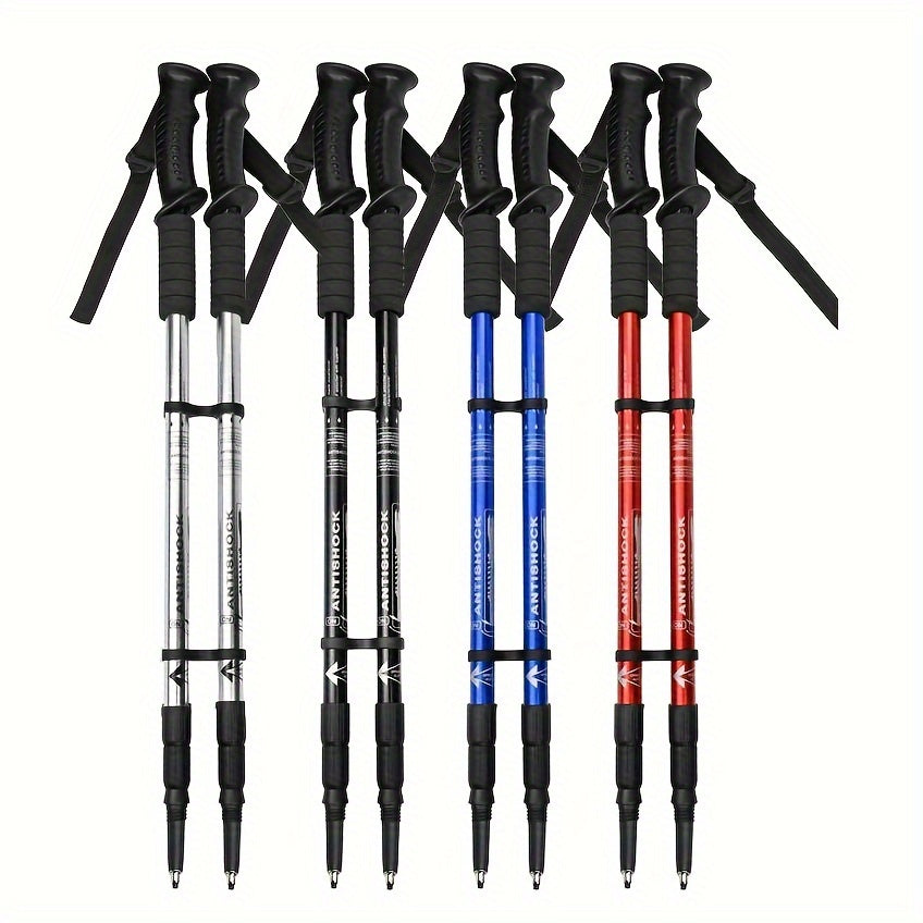 Aluminium trekking poles - lightweight, shock-absorbing support for adventurous hikers
