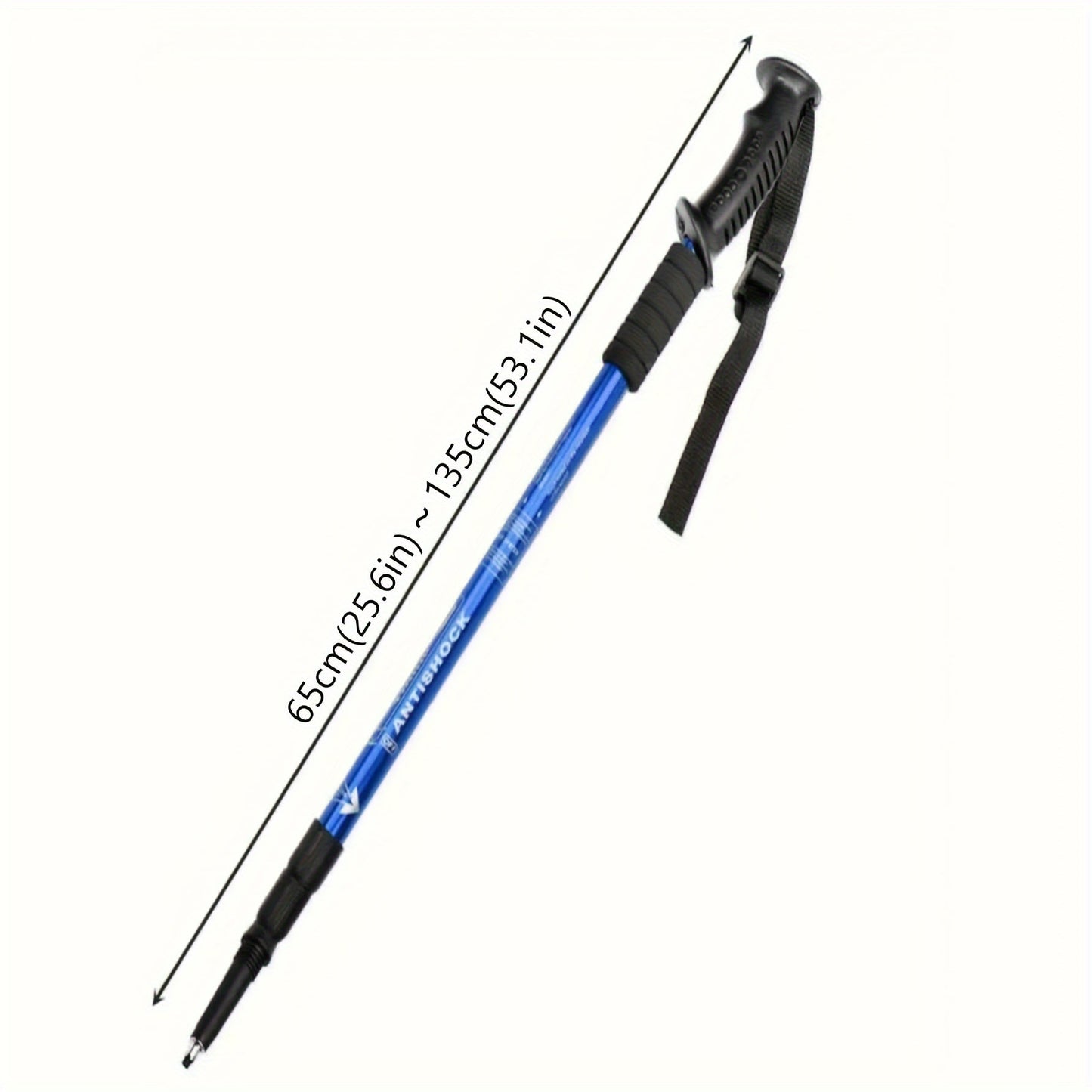 Aluminium trekking poles - lightweight, shock-absorbing support for adventurous hikers