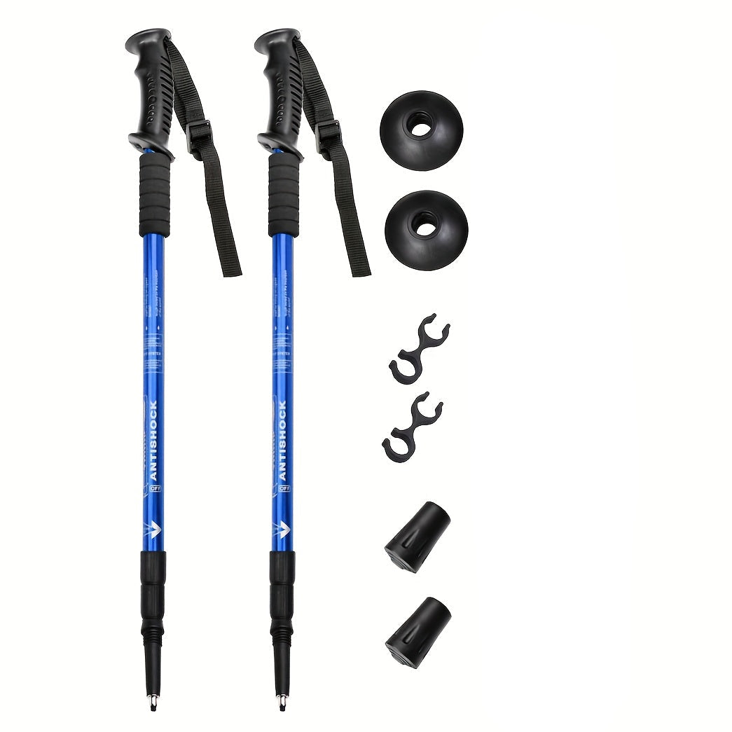 Aluminium trekking poles - lightweight, shock-absorbing support for adventurous hikers