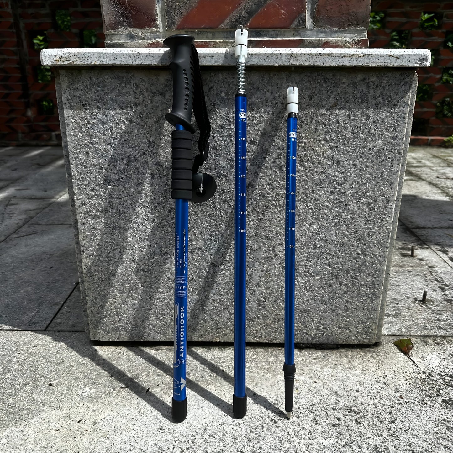 Aluminium trekking poles - lightweight, shock-absorbing support for adventurous hikers