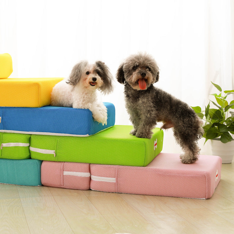 DOGSTEP PRO – Luxus Hundetreppe für sicheres Aufsteigen auf Couch & Bett