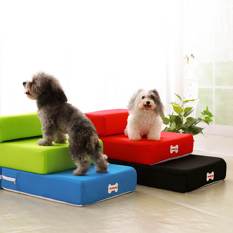 DOGSTEP PRO – Luxus Hundetreppe für sicheres Aufsteigen auf Couch & Bett