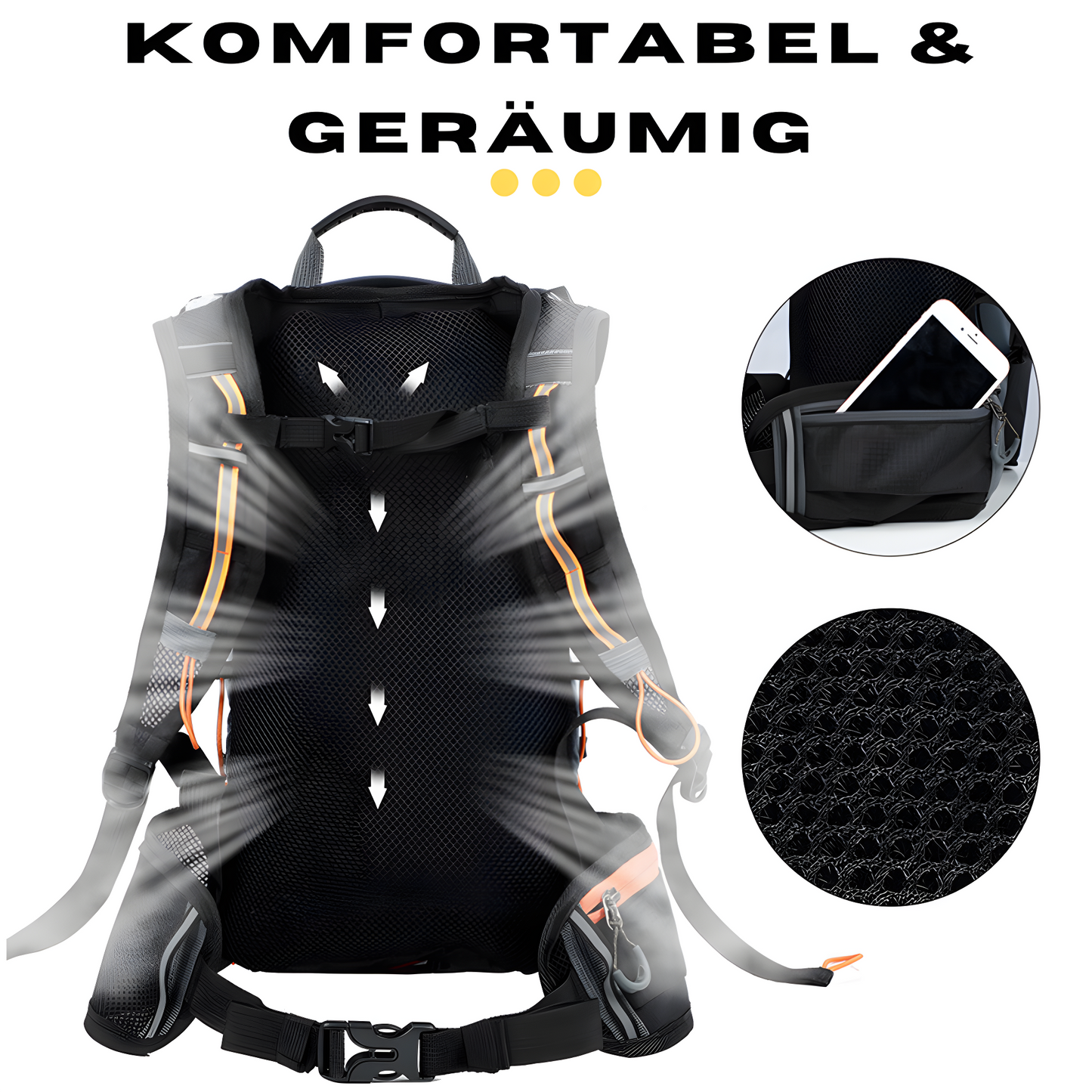 HYDRORIDE PACK - Multifunctional hydration pack with 10 litre volume for outdoor adventures