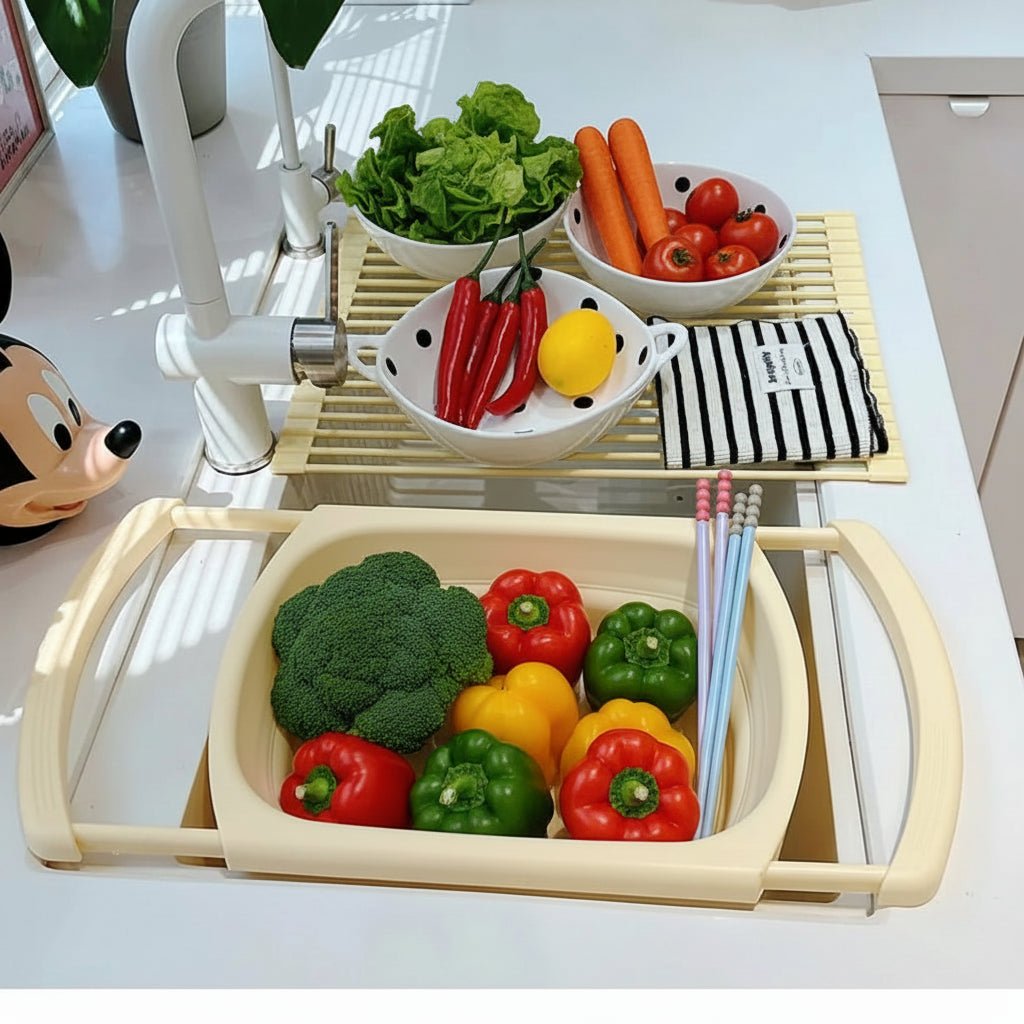 SINKMATE – Multifunctional Sink Organizer with Draining Function & Space Saving