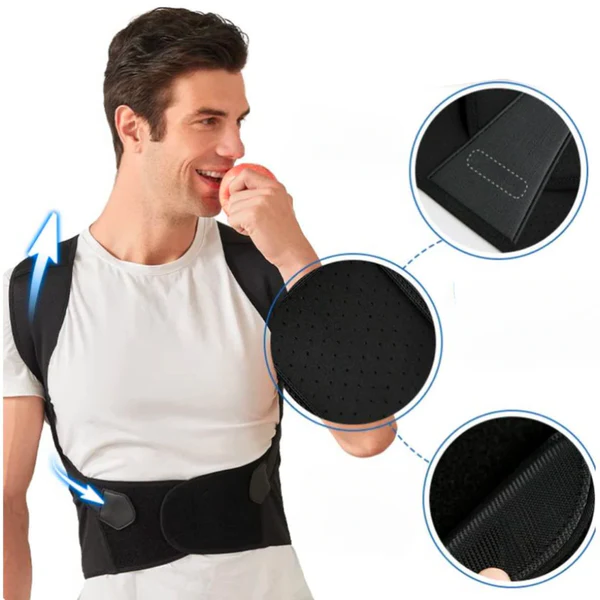 PostureFlex – Corrector de postura para soporte de espalda y hombros