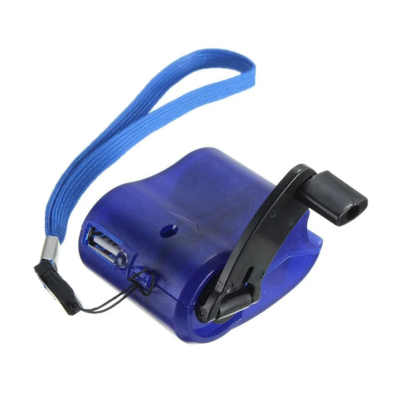 CrankCharge – USB-noodlader met handkruik voor outdoor-avonturen