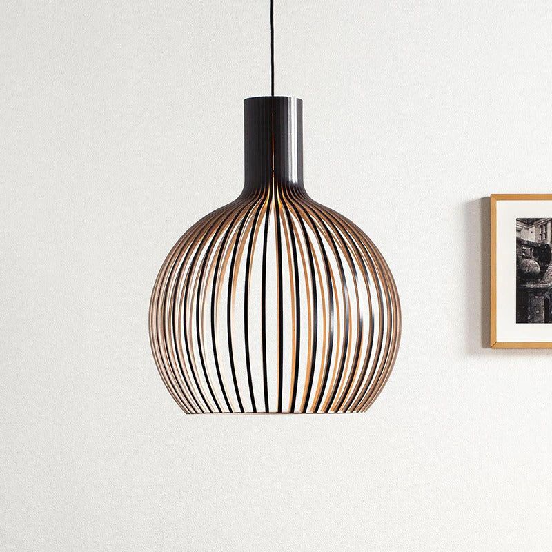 Lámpara colgante WoodArt – Lámpara colgante artesanal de madera para un ambiente cálido